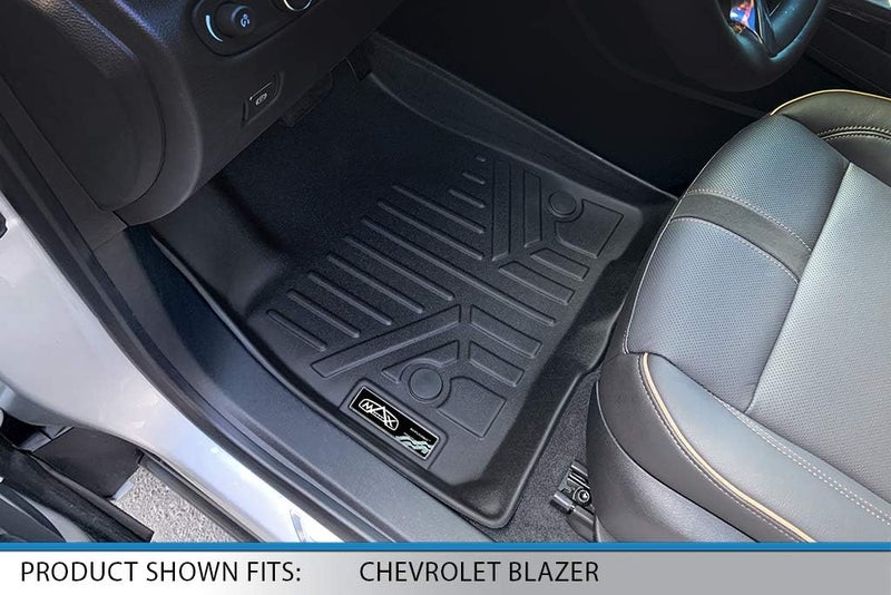 SMARTLINER Custom Fit Floor Mats 2 Row Liner Set Black for 2019 Chevrolet Blazer - Image 2