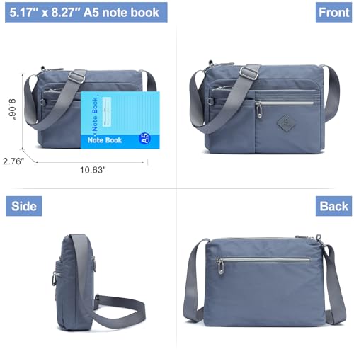 ETidy Crossbody Bag For Women Waterproof Lightweight Casual Shoulder Handbag Purse(Navy Blue - Image 2