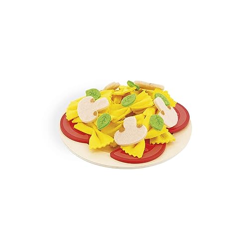 Janod - Pasta Mix - Pasta Set - Pretend Play Kitchen & Tea Set Toy - 58 Wooden, Cardboard and Felt Pieces Included - Water-Based Paints - 3 Years + J06598 - Image 4