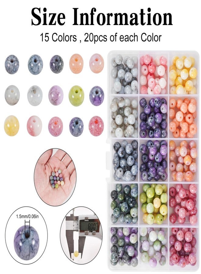SOITIS Beads Bracelet Making Kit for Memorial Jewelry, with Ashes Pendant & 300pcs 8mm Glass Beads, DIY Sympathy Gift to Honor Loss of Loved One, Handmade Keepsake for Remembrance - Image 4
