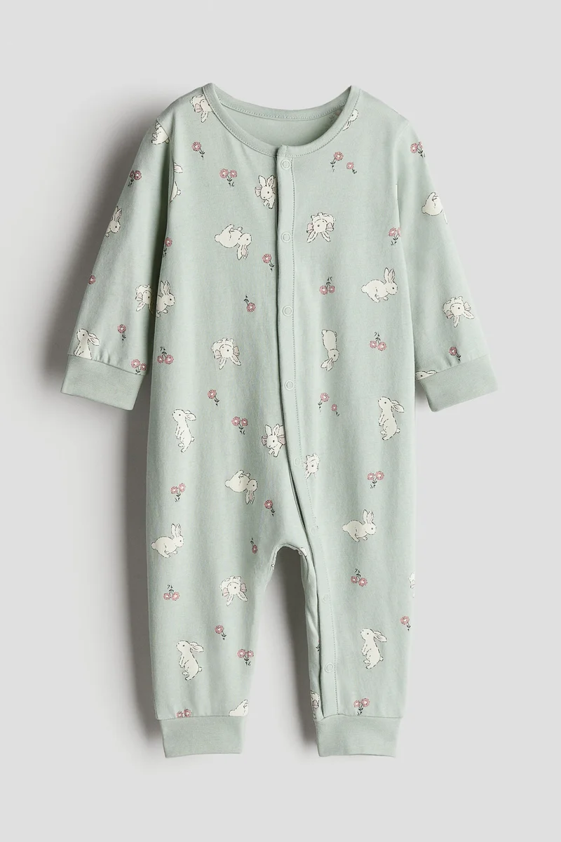 اتش اند ام Patterned sleepsuit