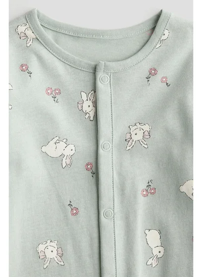 اتش اند ام Patterned sleepsuit