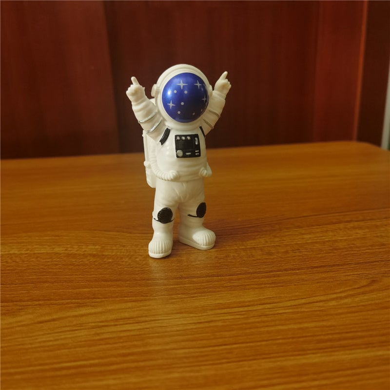 Generic Astronaut Astronaut Star Resin Model Car Ornaments Birthday Cake Baking Decoration Space 3-piece Set Winner Blue 1