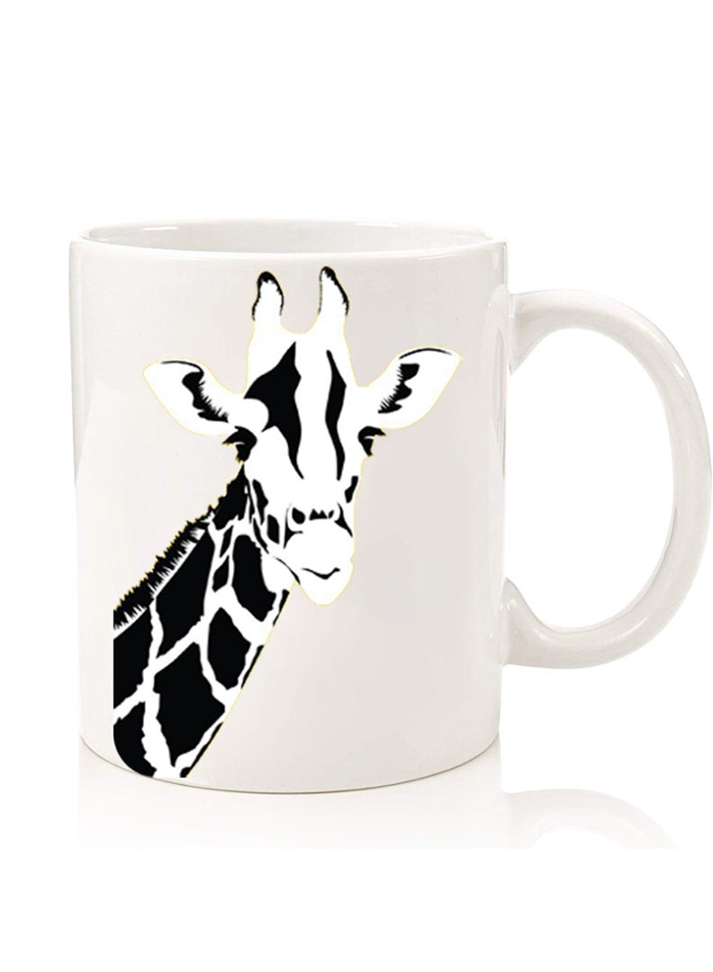 Theodor Premium Quality Two Sided Printed Coffee Mug Tea Cup For Home Office, Kids Men Women Giraffe - Image 1