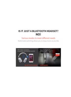 Black Tiger Headphone Wireless P9 With Hidden Mic Silver  - Image 4