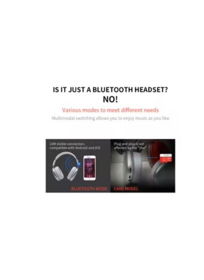 Black Tiger - Headphone Wireless P9 With Hidden Mic Silver - Image 1