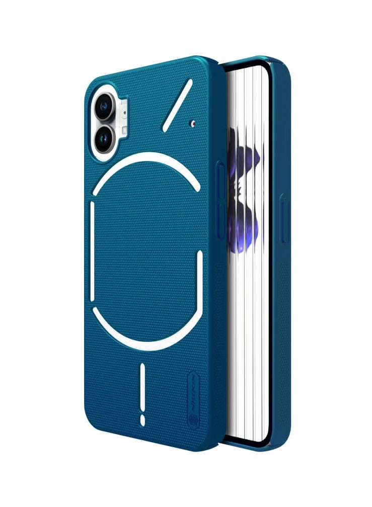 NILLKIN FOR Nothing Phone 1 case , Nothing Phone 1 case Super Frosted Shield cover  BLUE - Image 1