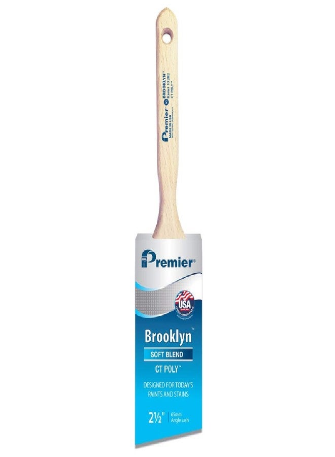 Premier 17292 Brooklyn Soft Angle Paint Brush, Stainless Steel, 2-1/2 Inch - Image 2