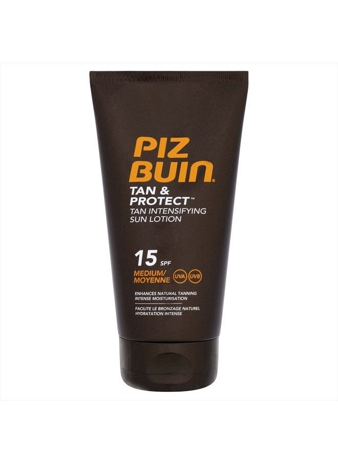 Piz Buin Piz Buin FP15 TAN & PROTECT LOTION 150ML 