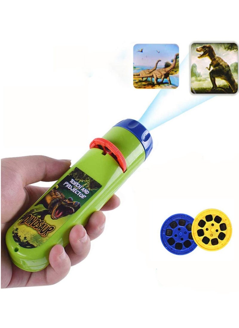 Generic - Dinosaur Torch Projector - Educational Night Light Toy for Kids Aged 3-6, Featuring 24 Images for Bedtime Stories and Learning Fun! Perfect for Children's Rooms. - Image 1