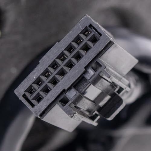 TRQ Passenger Side Power Heated Folding Mirror Smooth Black Compatible with 2005-2006 Ford Expedition 2003-2006 Lincoln Navigator FO1321570 - Image 2