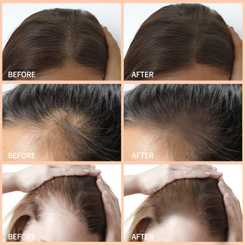 Boobeen Hair Shadow Powder Kit, Roots Touch-Up Powder Cover Hair Color, Temporary Concealer with Brush for Gray Root - Image 2