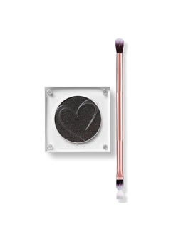 Glam Lux Bundle of Beauty Creations Riding Solo Pressed Single Shadow and Glamlux duo blending eyeshadow brush, Shimmer High Pigment, Longwear, Long Lasting, Intense Color (Dessert Night) 