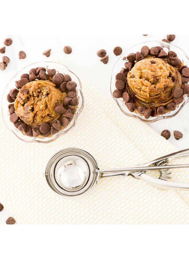 Restaurantware Met Lux 1.9 Ounce Gelato Scoop, 1 Ambidextrous Ice Cream Scoop - Built-In Blade, Dishwashable, Stainless Steel Cookie Dough Scoop, Comfortable Grip, For All Ingredients - Image 3