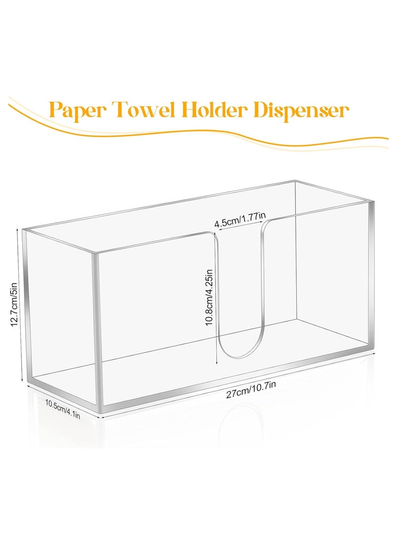 Acrylic Countertop Paper Towel Dispenser, Folded Paper Towel Dispenser Clear Trifold Napkin Holder, Suitable for Z-fold, C-fold, or MultiFold Trifold Paper Towels for Bathroom Toilet and Kitchen - pzsku/Z7DACDA49B53860628956Z/45/_/1726478813/3483b952-717b-4ab7-a2c1-30e5f5f643d9