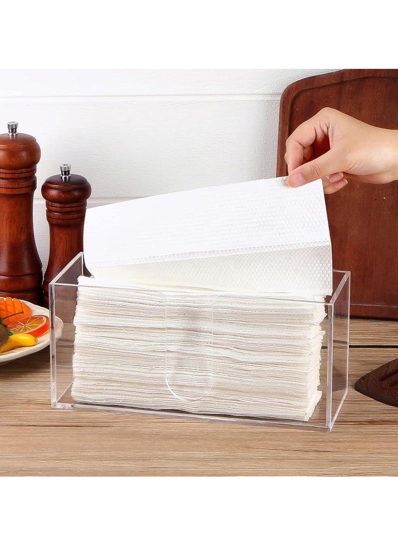 Acrylic Countertop Paper Towel Dispenser, Folded Paper Towel Dispenser Clear Trifold Napkin Holder, Suitable for Z-fold, C-fold, or MultiFold Trifold Paper Towels for Bathroom Toilet and Kitchen - pzsku/Z7DACDA49B53860628956Z/45/_/1726478868/1883ccb2-0680-4eff-83de-8ca5070d48bc