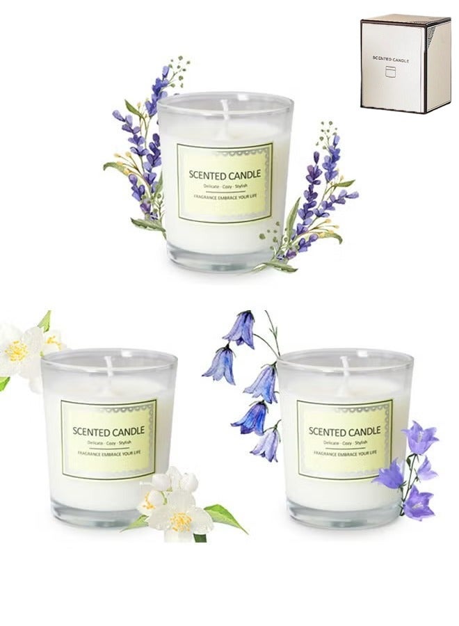 3-pack Scented Candles Gift Set for Women, 3 Pack Aromatherapy Candle for Home Scented, Natual Soy Candles Gifts for Anniversary, Birthday, Mother's Day, Bath, Spa, Meditation - Image 1