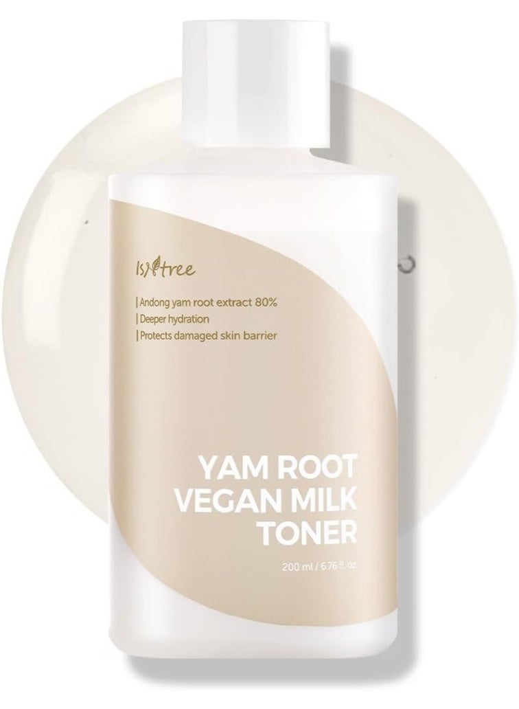ISNTREE Yam Root Vegan Milk Toner 200ml 6.76 fl.oz | Deeply moisturizing Toner | Protects Skin Barrier