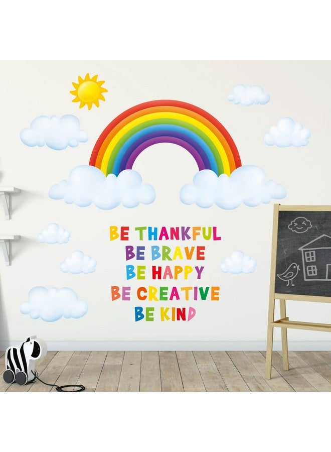 Decowall Sg1713 Rainbow And Clouds Kids Wall Stickers Wall Decals Peel And Stick Removable Wall Stickers For Kids Nursery Bedroom Living Room Décor - Image 4