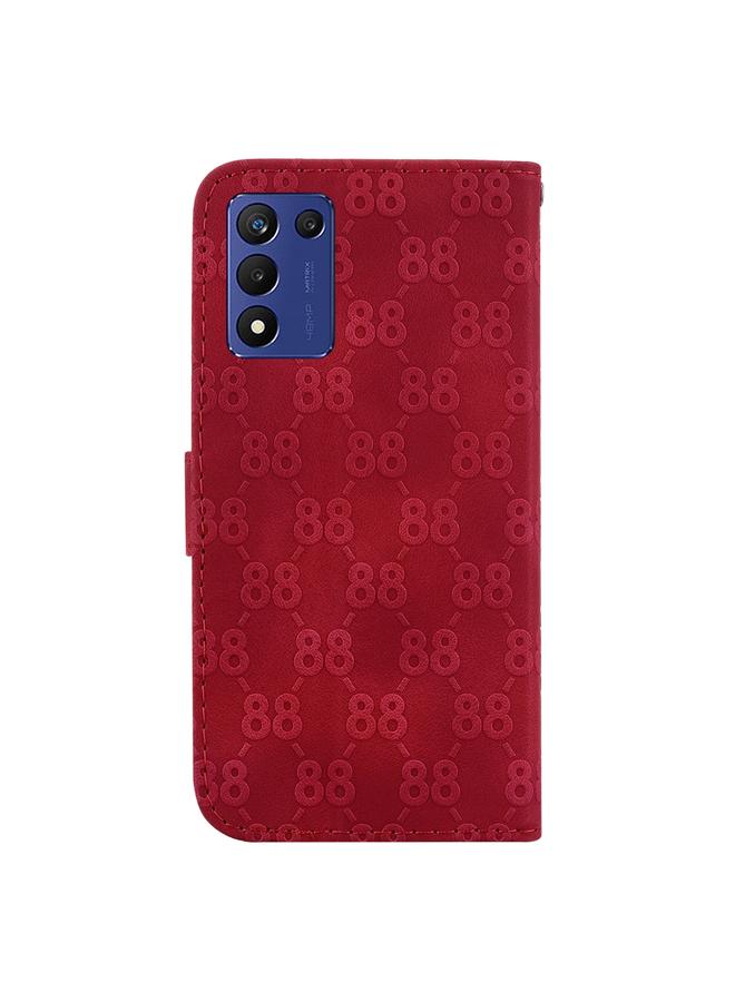 S-TOP Case For OPPO K9s 5G / Realme 9 5G Speed Double 8-shaped Embossed Leather Phone Case - Image 3