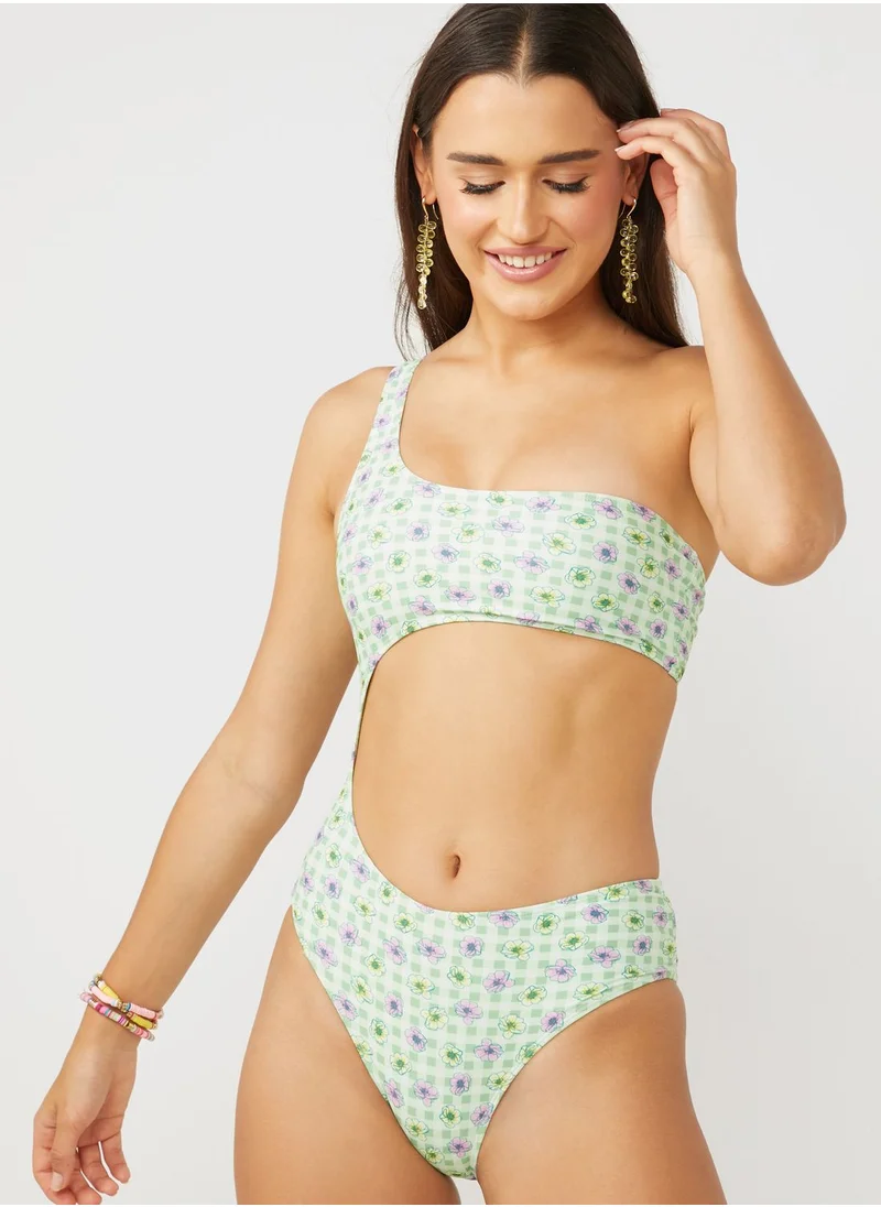 ONLY One Shoulder Swimsuit
