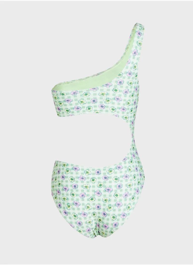 ONLY One Shoulder Swimsuit