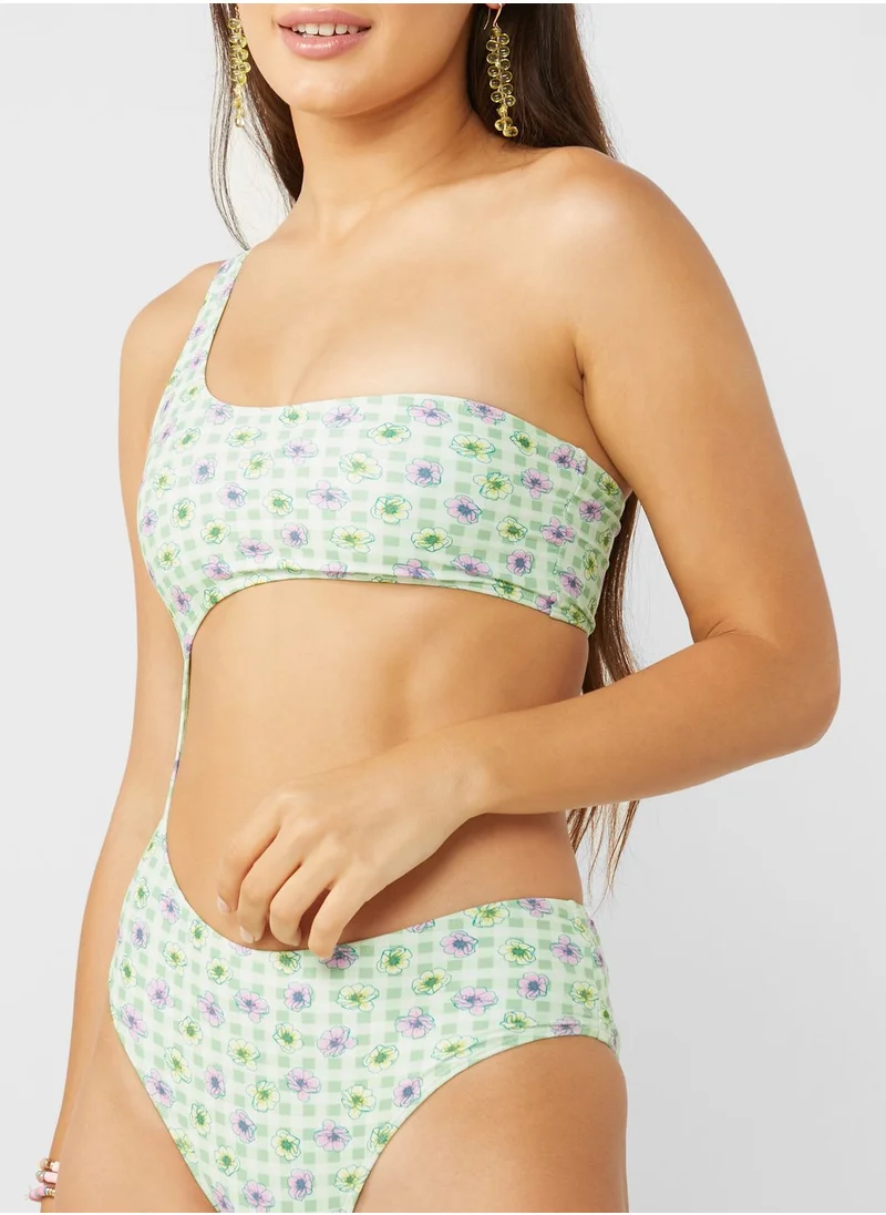 ONLY One Shoulder Swimsuit