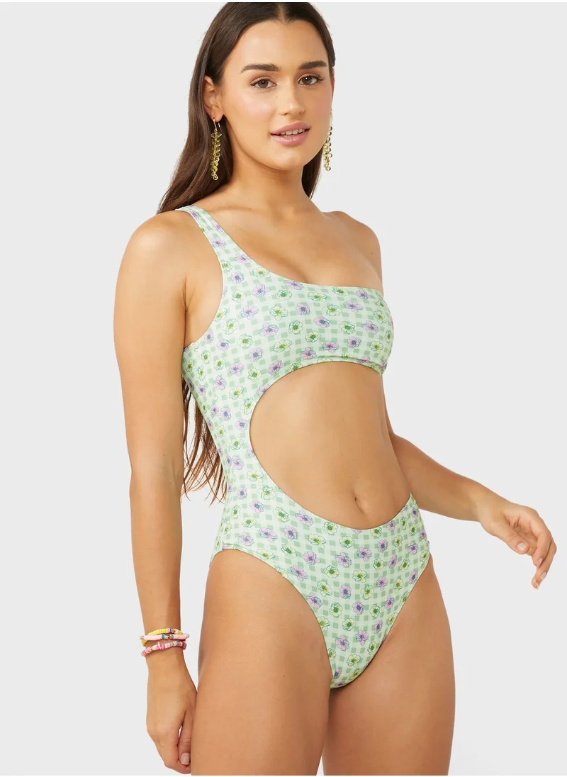 ONLY One Shoulder Swimsuit