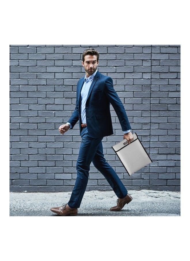 NIBEMINENT - Fireproof Document Folder Silver - Image 1