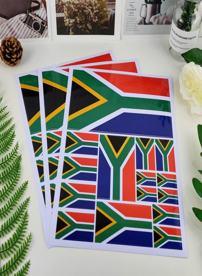 QQSD South Africa Flag Sticker South African Decal in Multiple Sizes, 3 Pack, 11.7 x 8.3 Inches - Image 3