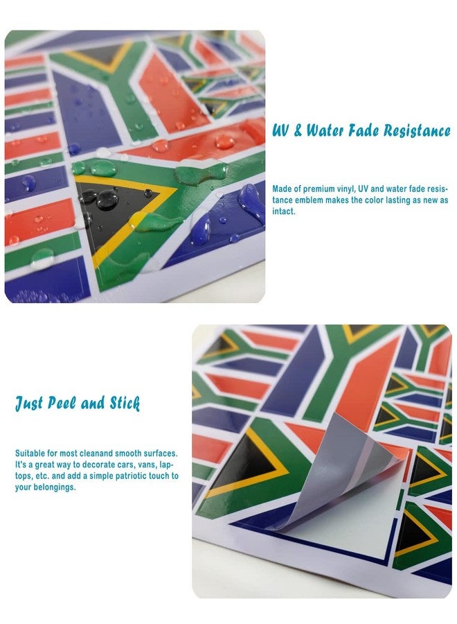 QQSD South Africa Flag Sticker South African Decal in Multiple Sizes, 3 Pack, 11.7 x 8.3 Inches - Image 4