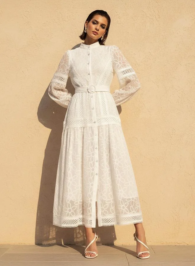 تواكستريمز 2Xtremz A line Maxi Dress with Belt