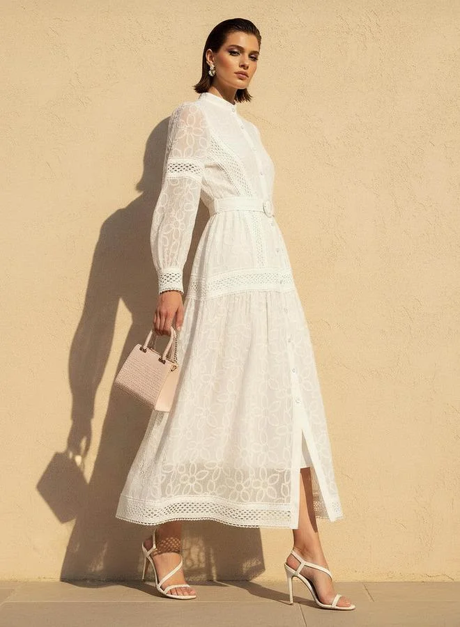 تواكستريمز 2Xtremz A line Maxi Dress with Belt