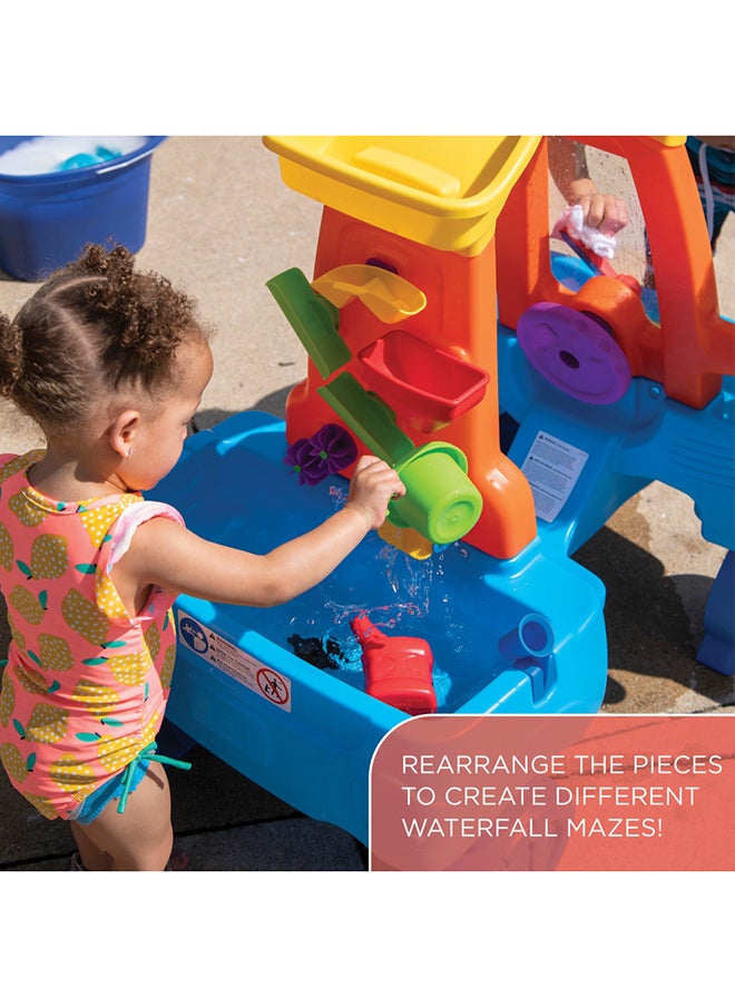 Step2 Car Wash Splash Center, Kids Outdoor Water Table Toy, Pretend Play Car Wash Toy, Blue/Orange  - Image 3