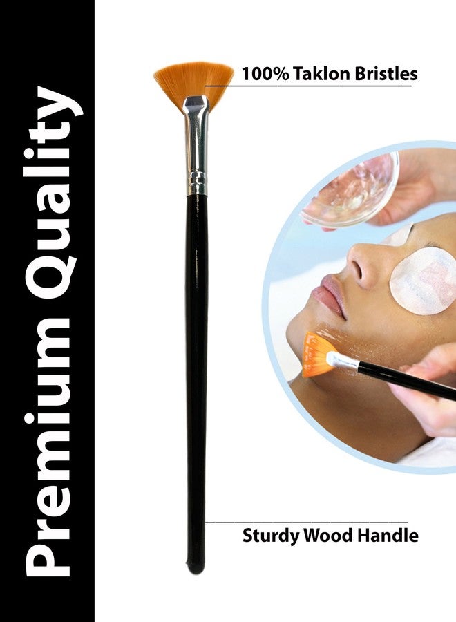 bellus Fan Brush Taklon Glycolic Lactic TCA Serum Mask, Black - Image 3