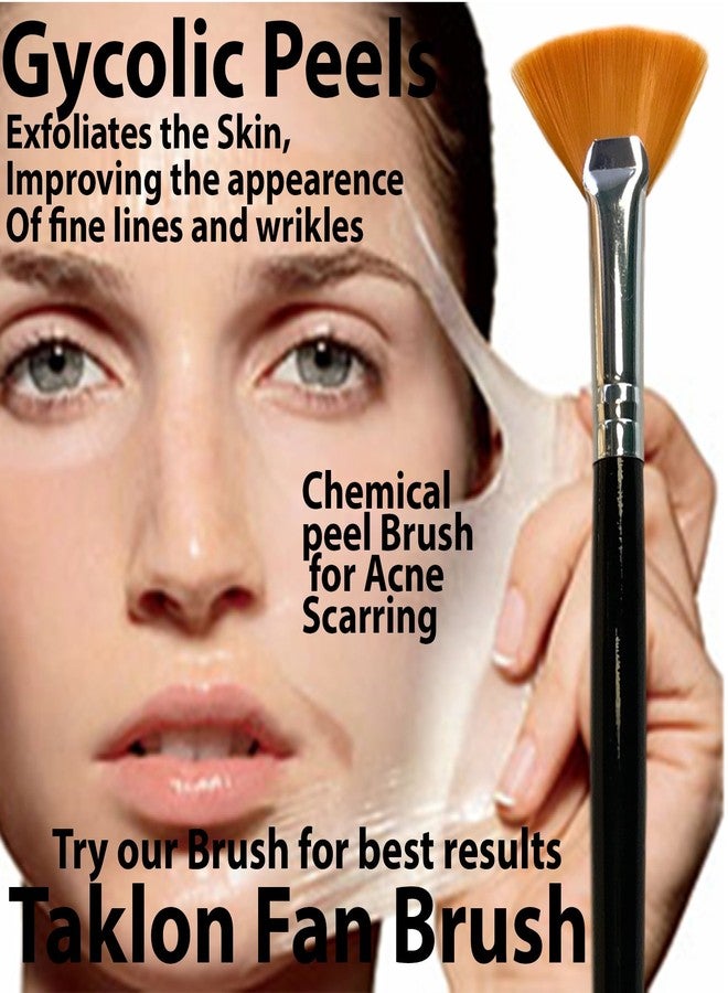 bellus Fan Brush Taklon Glycolic Lactic TCA Serum Mask, Black - Image 2