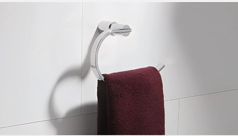 Carnival Carnival Heavy Duty Brass Towel Ring for Wash Basin Towel Holder for Bathrooom Accessories Modern Design  - Image 2