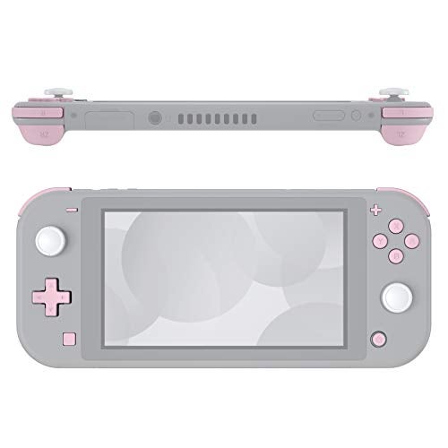 eXtremeRate Cherry Blossoms Pink Replacement ABXY Home Capture Plus Minus Keys Dpad L R ZL ZR Trigger for Nintendo Switch Lite, Full Set Buttons Repair Kits with Tools for Nintendo Switch Lite - Image 1