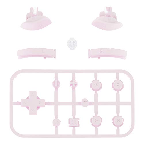 eXtremeRate Cherry Blossoms Pink Replacement ABXY Home Capture Plus Minus Keys Dpad L R ZL ZR Trigger for Nintendo Switch Lite, Full Set Buttons Repair Kits with Tools for Nintendo Switch Lite - Image 2