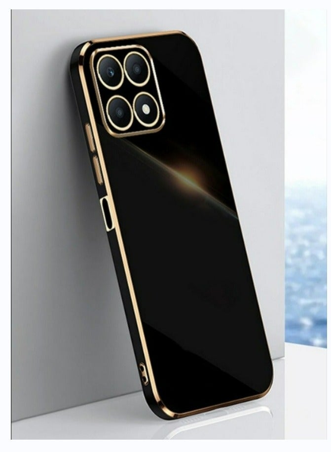 مجد x8a 4G أسود الهاتف الخليوي قذيفة ، ديلوكس مطلي الغطاء الخلفي لينة ، محدب حماية كاميرا كاملة - Image 1