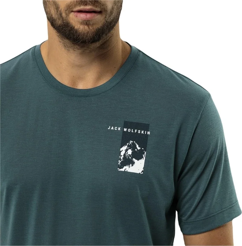 Jack Wolfskin 1809941 Vonnan S/s Graphic T M Men's T-Shirt