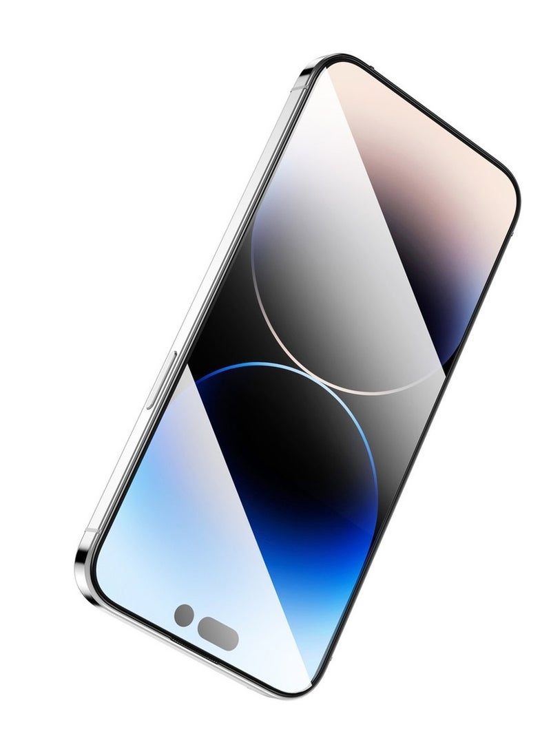 Green Lion 9H Steve Matte Strong Full Glass Protectorr for iPhone 15 Pro Max - Clear - Image 2