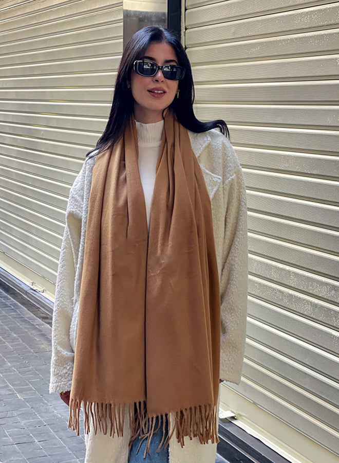 Tie Shop Tie Shop - Doux Shawls - Dark Camel For Women