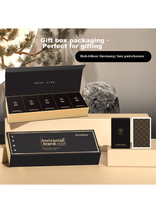Dechen Guandan Special Playing Cards, High-end Gift Box, German Imported Black Core, Two Decks In One Box - Image 1