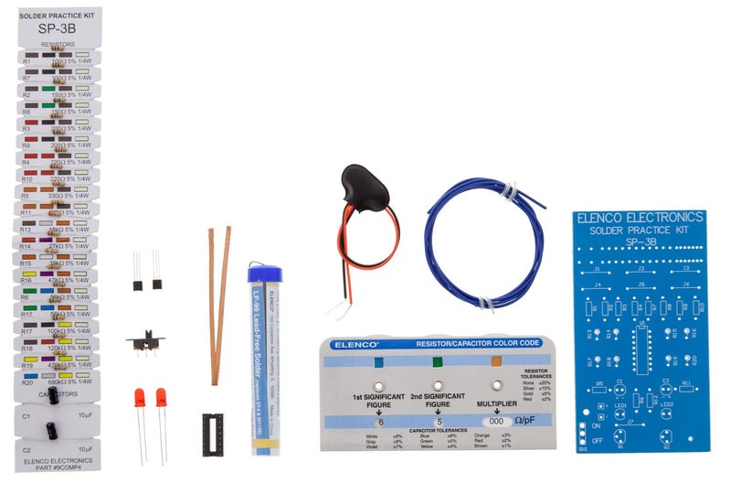 Elenco Practical Soldering Project Kit with Exercises and Exam - Image 2
