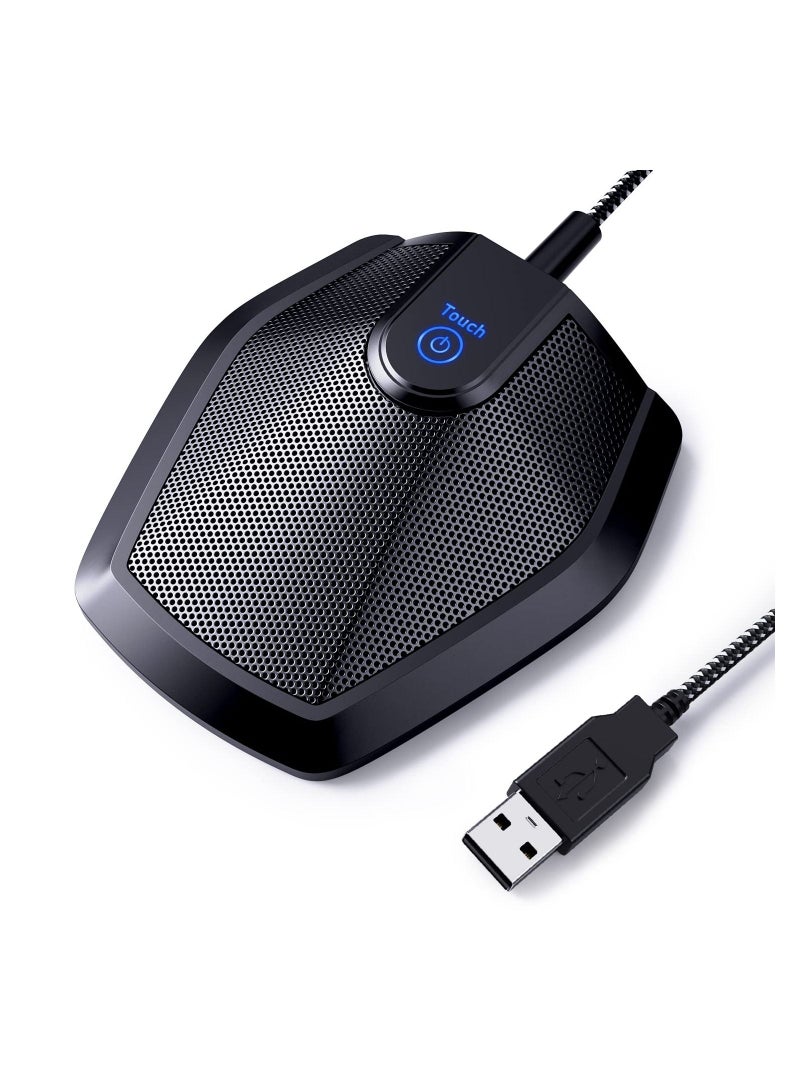 KASTWAVE ميكروفون USB للمؤتمرات، ميكروفون مكثف متعدد الاتجاهات لجهاز الكمبيوتر مع تحسين التقاط الصوت، للمؤتمرات عبر الفيديو، التسجيل، سكايب، الدروس عبر الإنترنت، مراسل المحكمة، توصيل وتشغيل، متوافق مع ماك وويندوز - Image 3