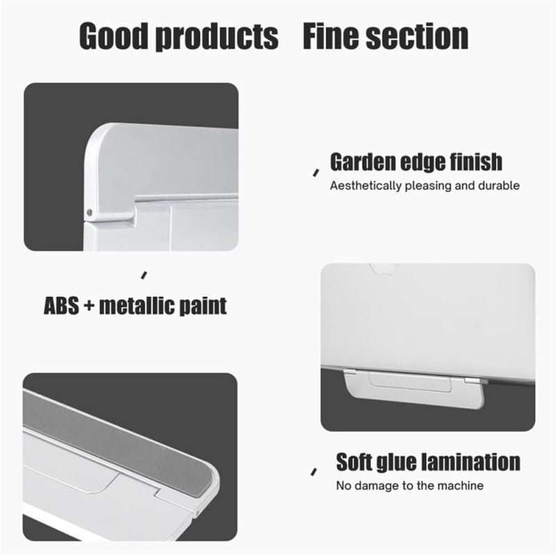 Laptop Stand Portable Laptop Stand Invisible Bracket Foldable Notebook Accessories Support for 11-17 Inch Notebooks Notebook Holder(Gris) - Image 4