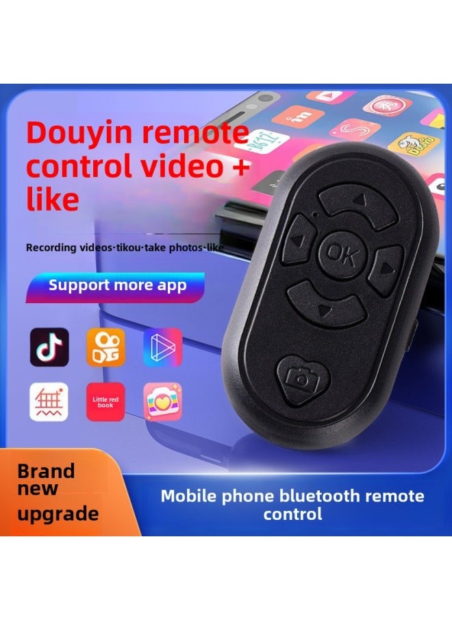 Generic Rechargeable TikTok Remote Control Bluetooth Self-timer Wireless Photo Flip Praise Live Artifact TikTok-Color:[ZL-01] Charging-fingertip Single Key-pure Black (boxed)  - Image 2