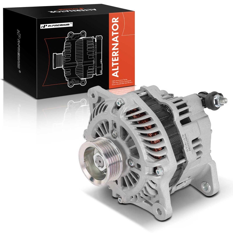 APremium Alternator Compatible with Subaru Forester 20112013 Impreza 20112014 WRX 20132014 WRX STI 20132020 25L 12V 110A 5Groove Pulley Clockwise Replace 23700AA680 23700AA681