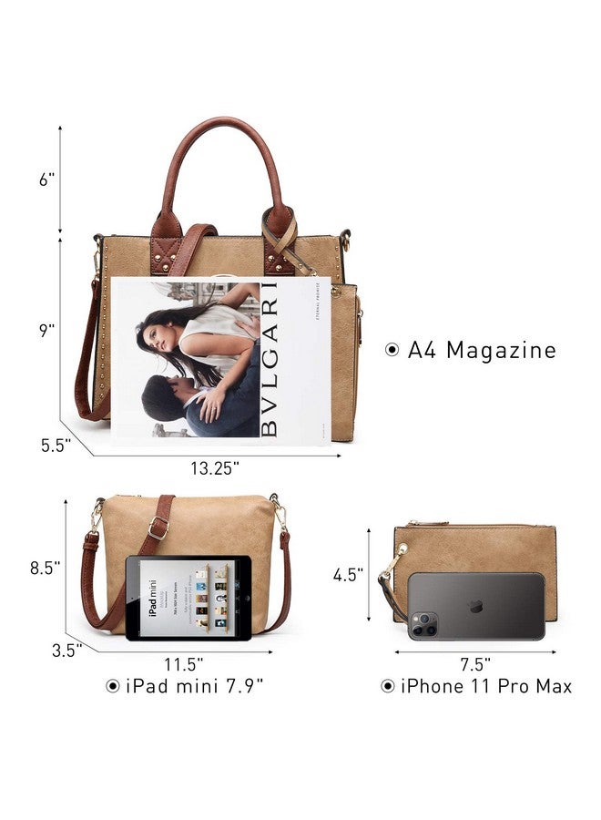 DASEIN Dasein Purses Handbags for Women Tote Wallet Set Top Handle Satchel Shoulder Hobo Bag 3pcs - Image 1
